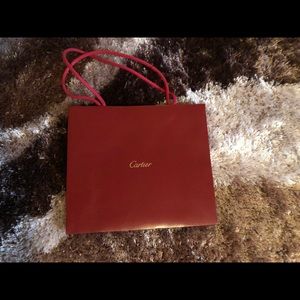 Cartier shopping bag, small paper bag 10.24”*8.66”*3.54”